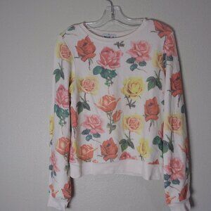 Wildfox Kids Colored Roses Sweater NWT